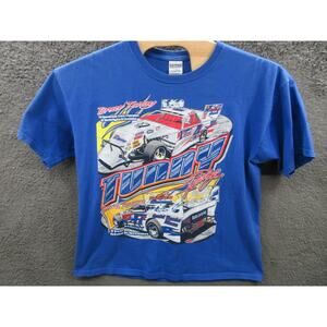 Vintage Y2K Men's XL Mark Bruce Tunny Racing Double Sided Graphics Late Model